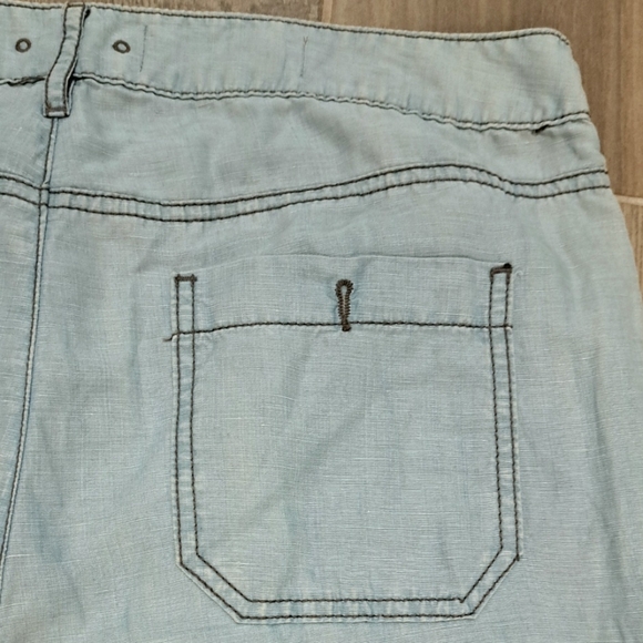 Anthopologie Pilcro & the Letterpress Chambray Wide Leg Pants. Size 31. - Picture 8 of 11